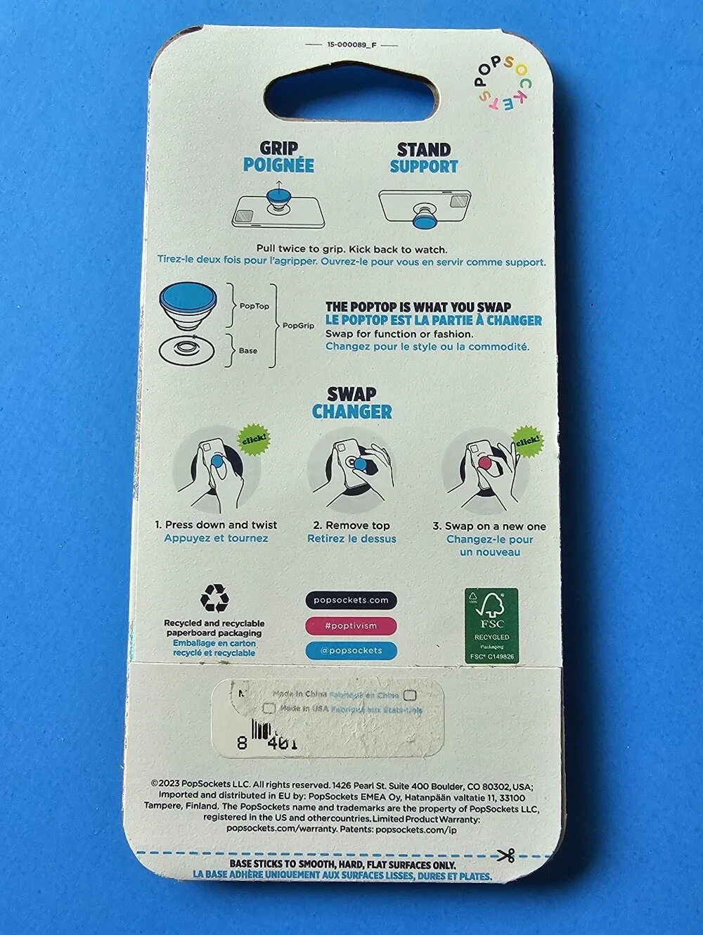 Popsocket - Plant-based Flower Frank Translucent